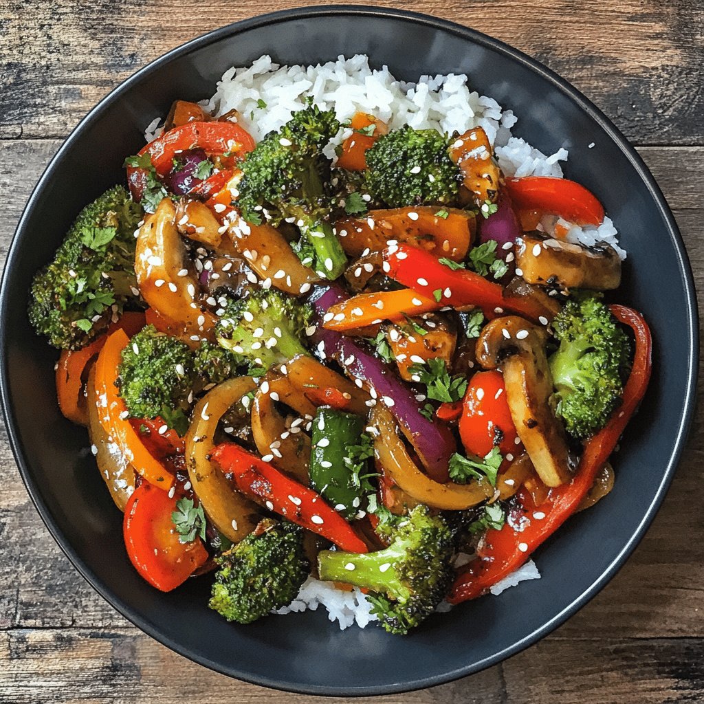 Stir fry végétarien