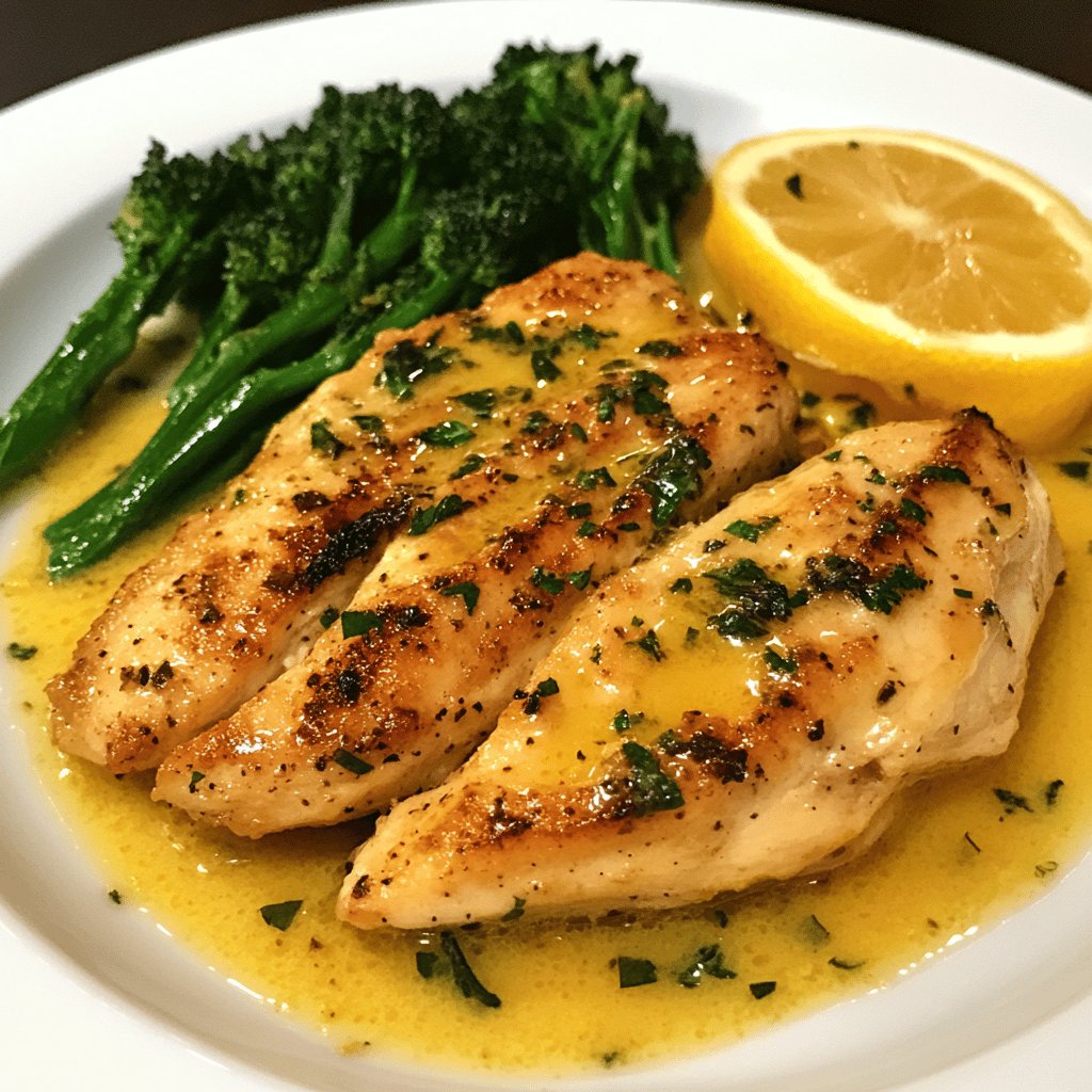 Chicken with Lemon Butter Sauce