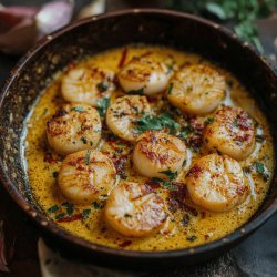 Coquilles Saint Jacques Safranées