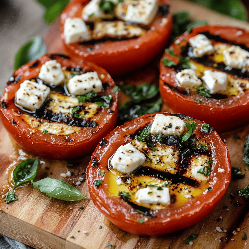 Tomates à la feta grillée