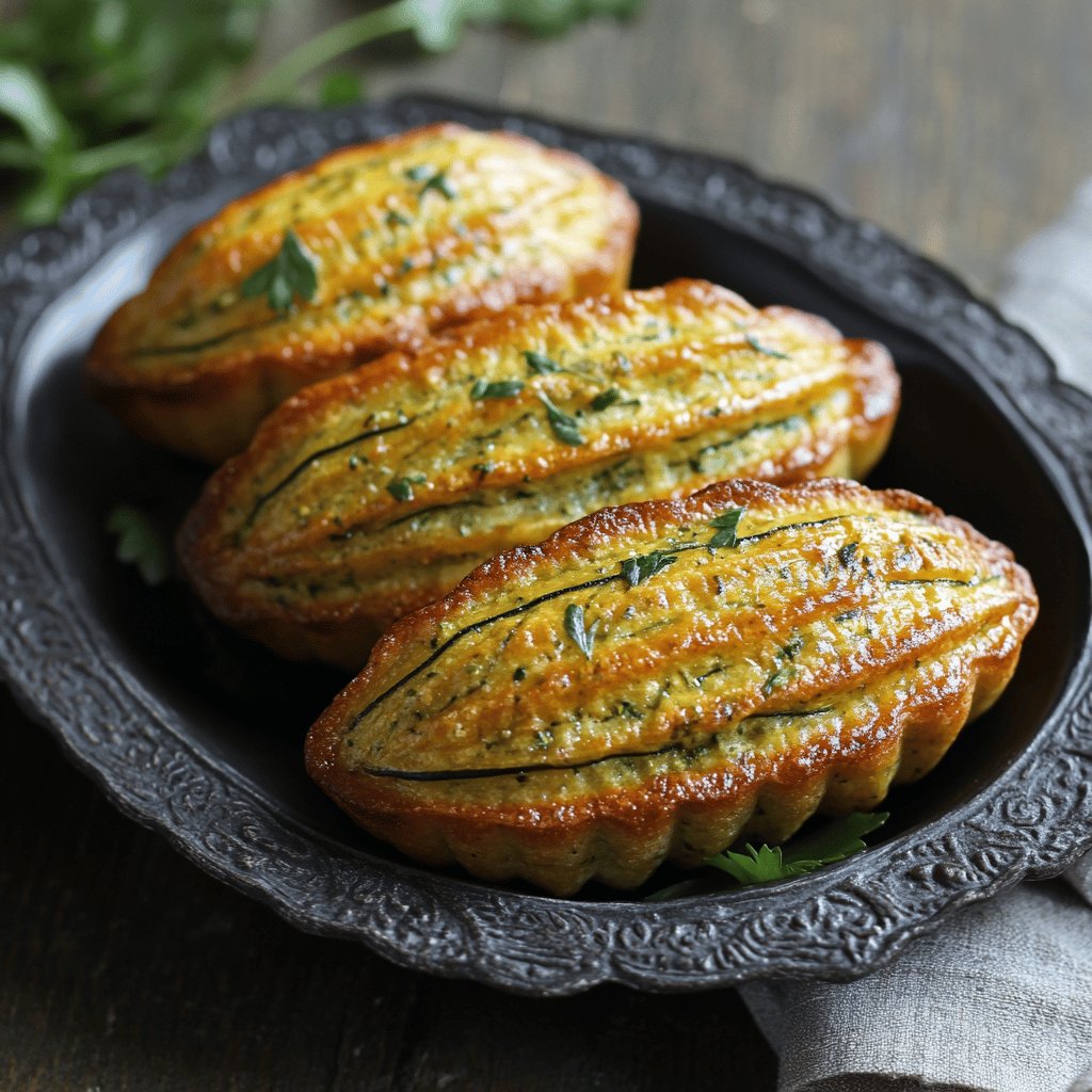 Madeleines salées courgette