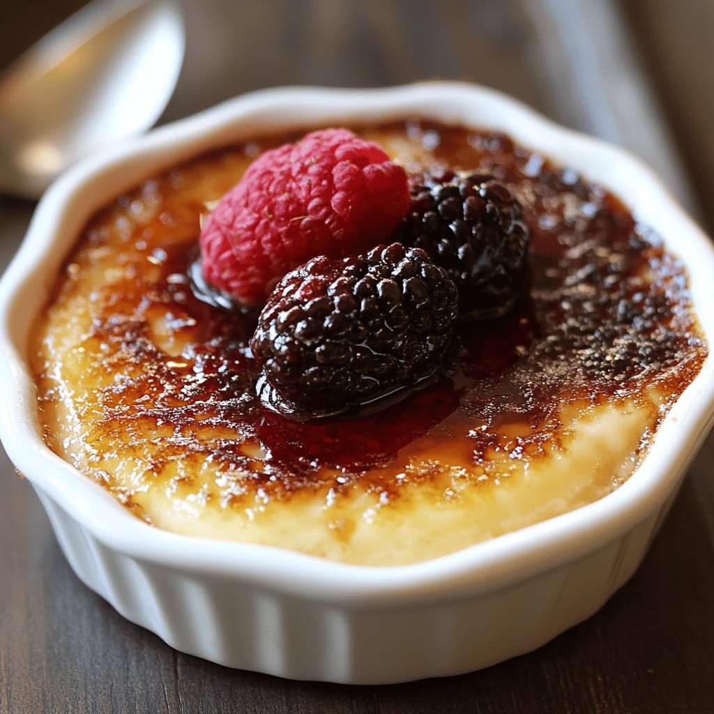 Crème brûlée à la vanille