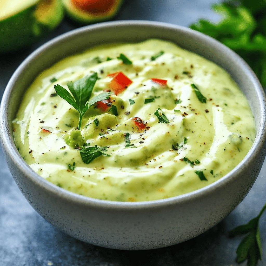 Creamy Avocado Ranch Dressing