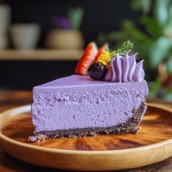 Delicious Ube Cheesecake