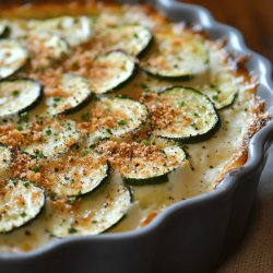 Gratin de courgettes crémeux