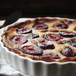 Clafoutis aux prunes et amandes