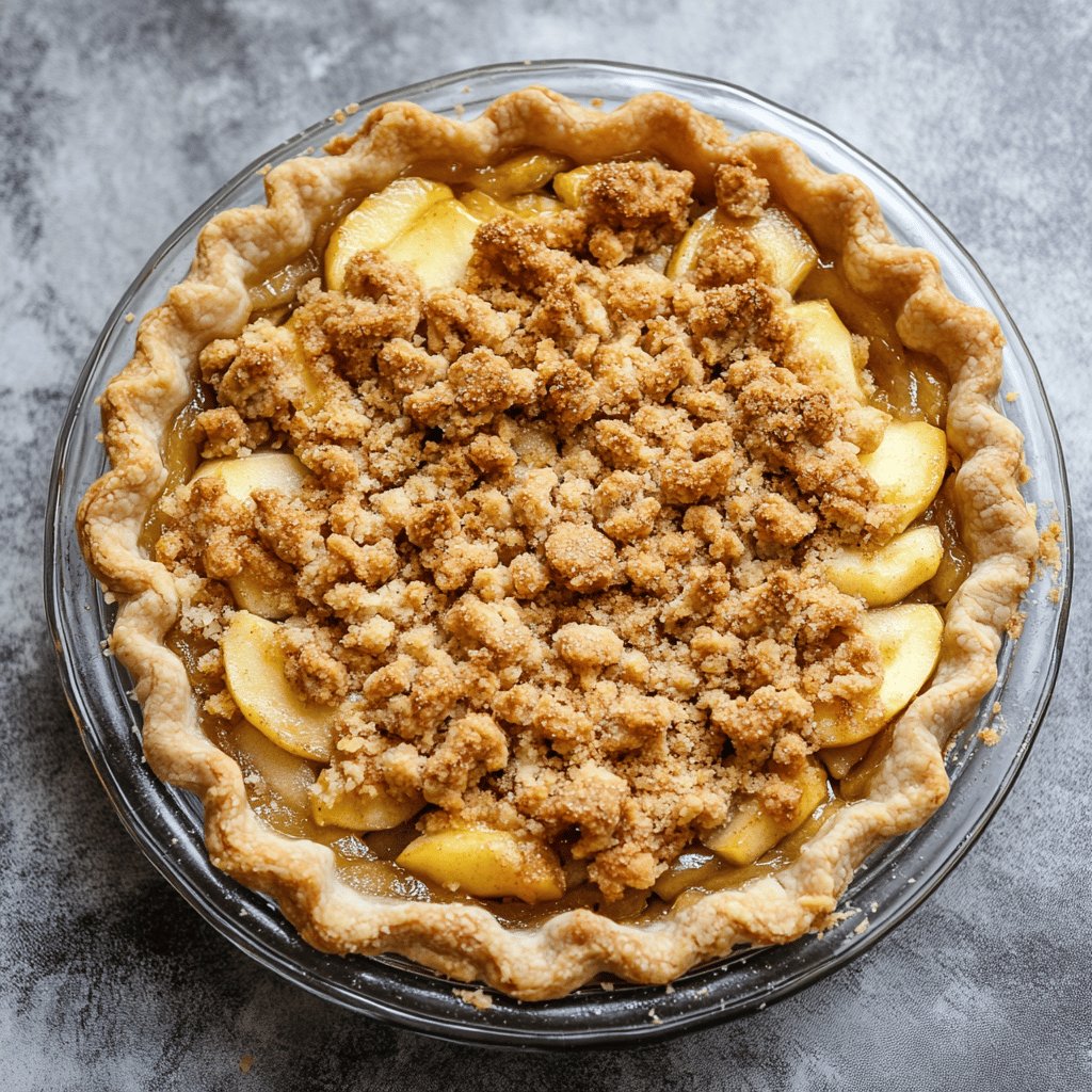 French Apple Pie with Streusel