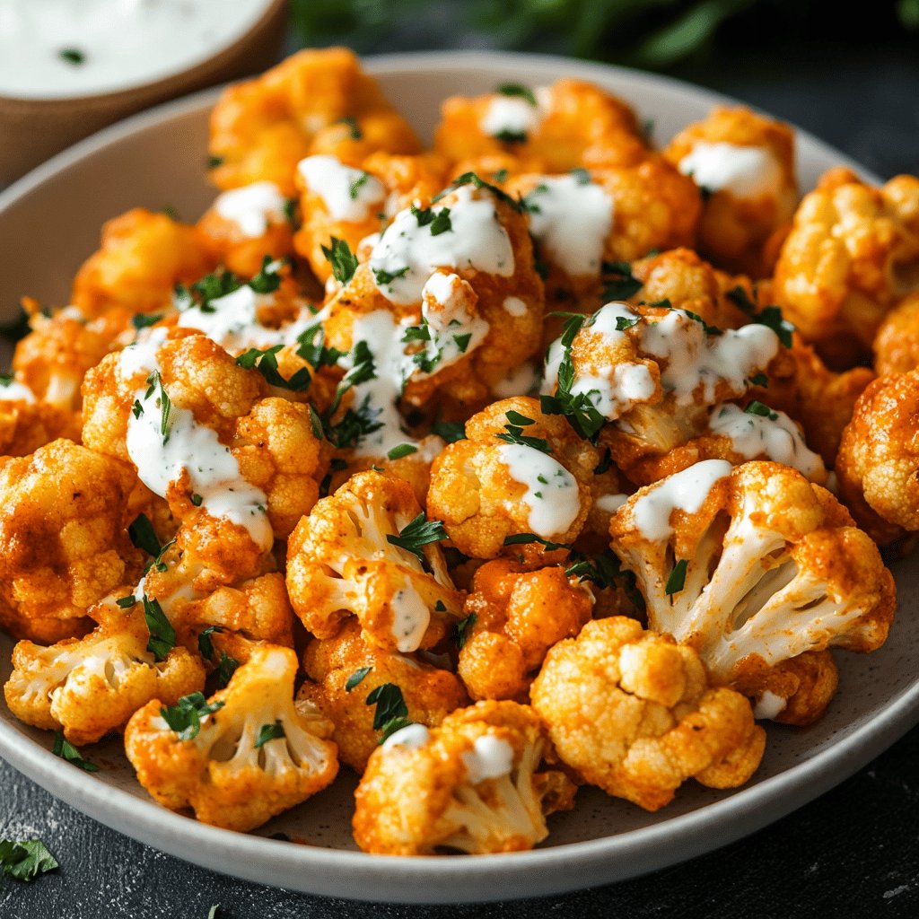 Air Fryer Buffalo Cauliflower