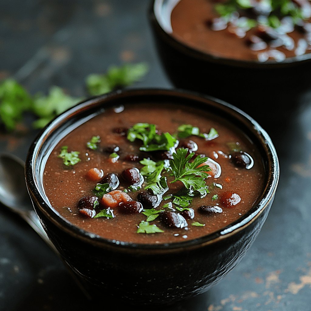 Black and Red Bean Soup