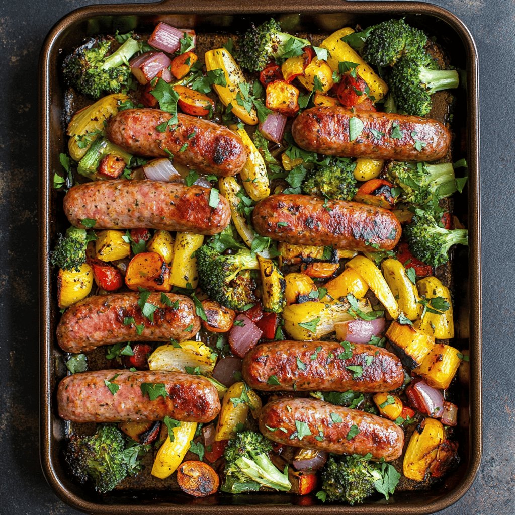 Sausage and Veggie Sheet Pan Dinner