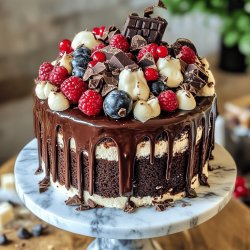 Double Chocolate Brownie Cake