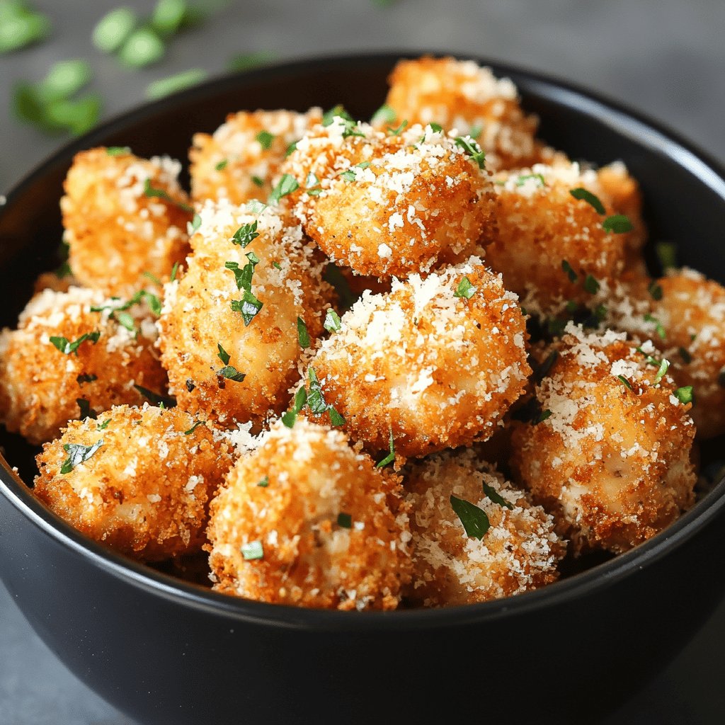 Parmesan Panko Chicken Poppers