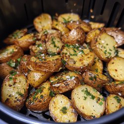 Air Fryer Garlic Parsley Potatoes