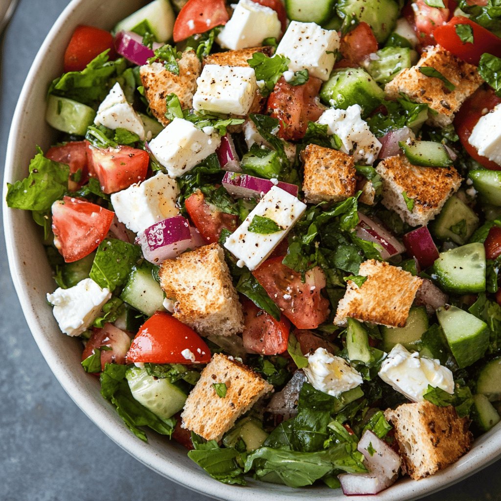 Fattouche libanaise à la feta