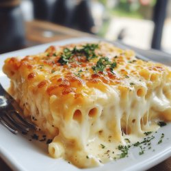 Gratin de macaronis au fromage