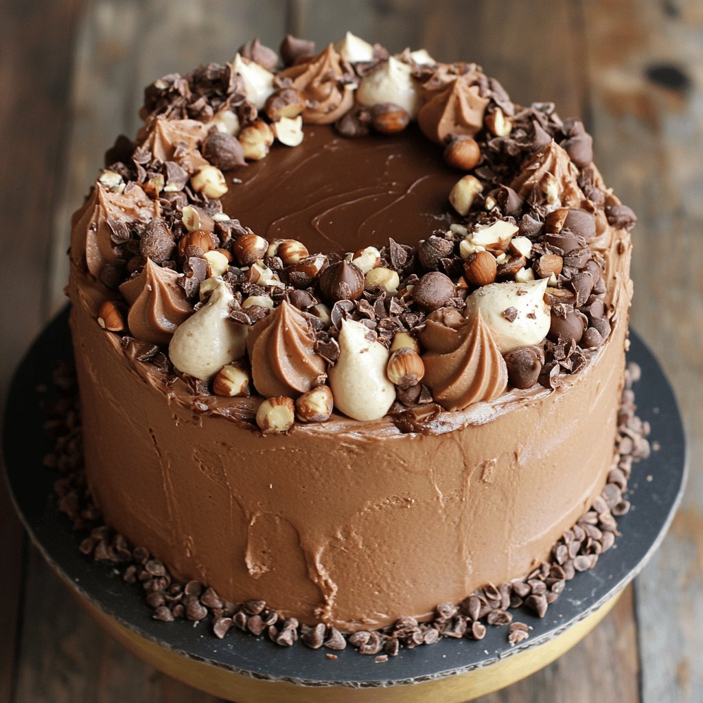 Gâteau chocolat noisette