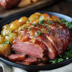 Traditional Irish Boiled Ham Dinner