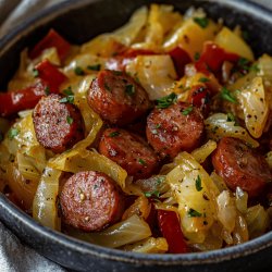 Polish Sausage and Cabbage