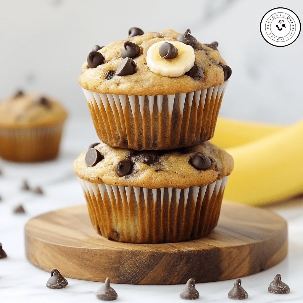 Muffins banane et chocolat