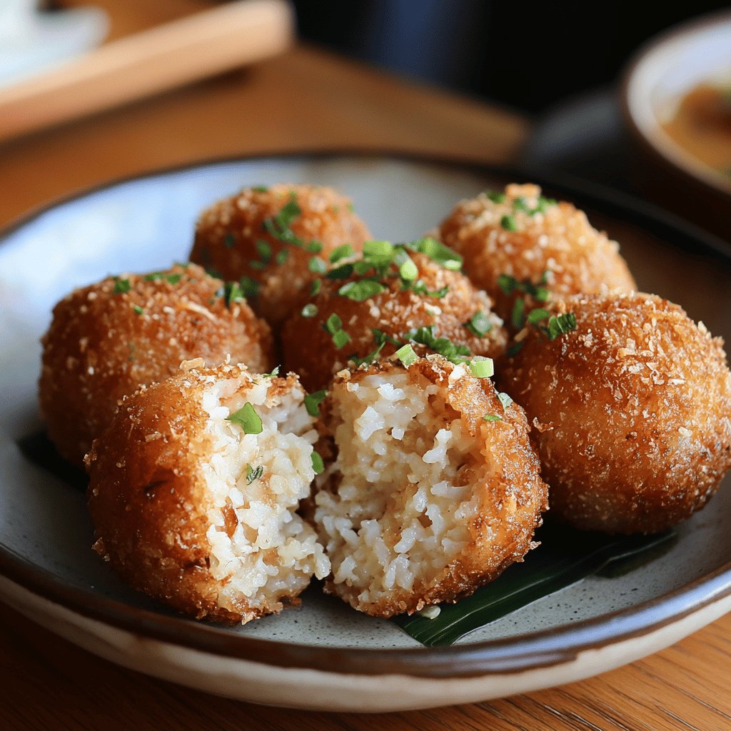 Deep-Fried California Rice Balls