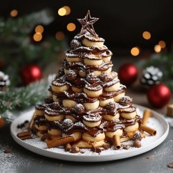 Nutella Christmas Tree Pastry