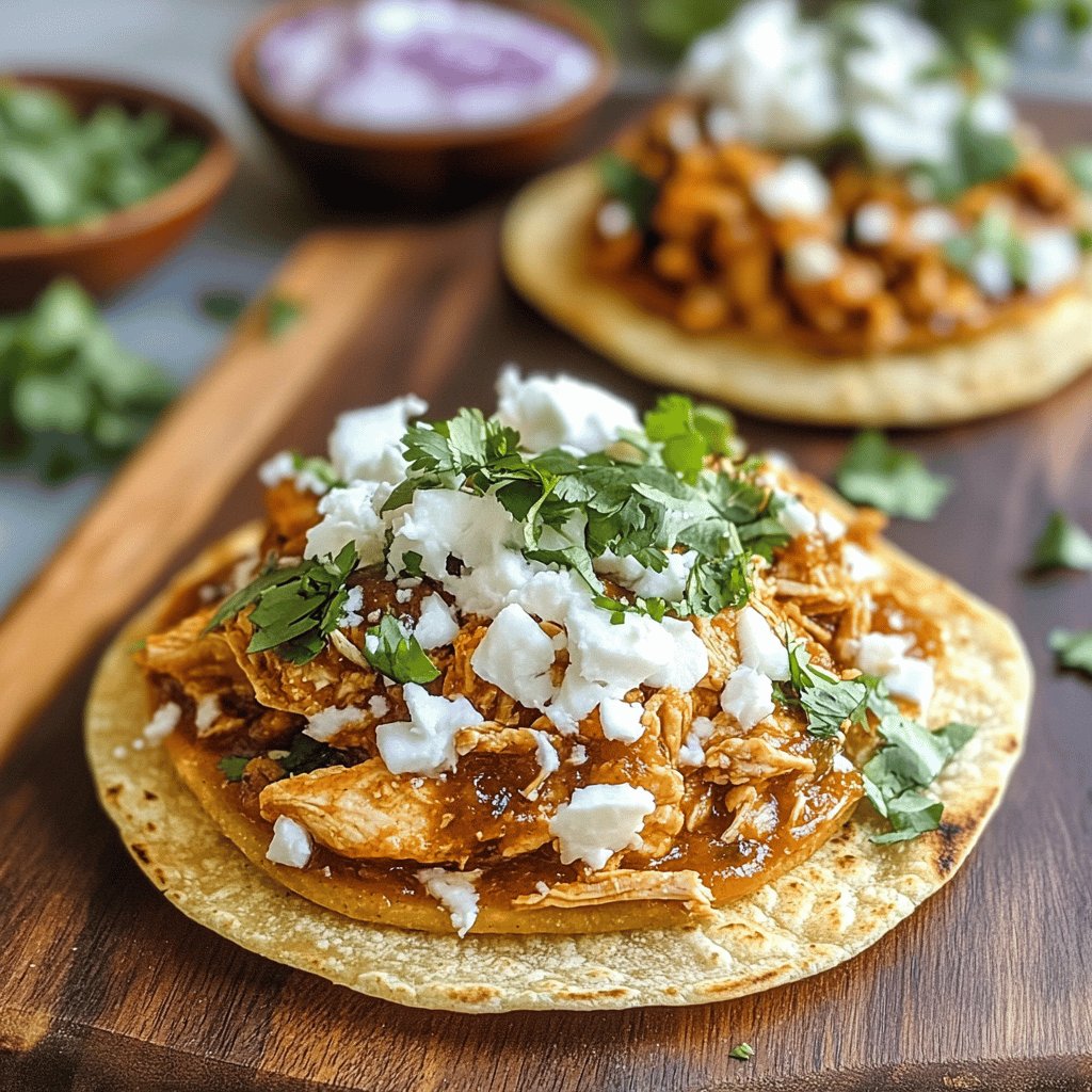 Chicken Tinga Tostadas