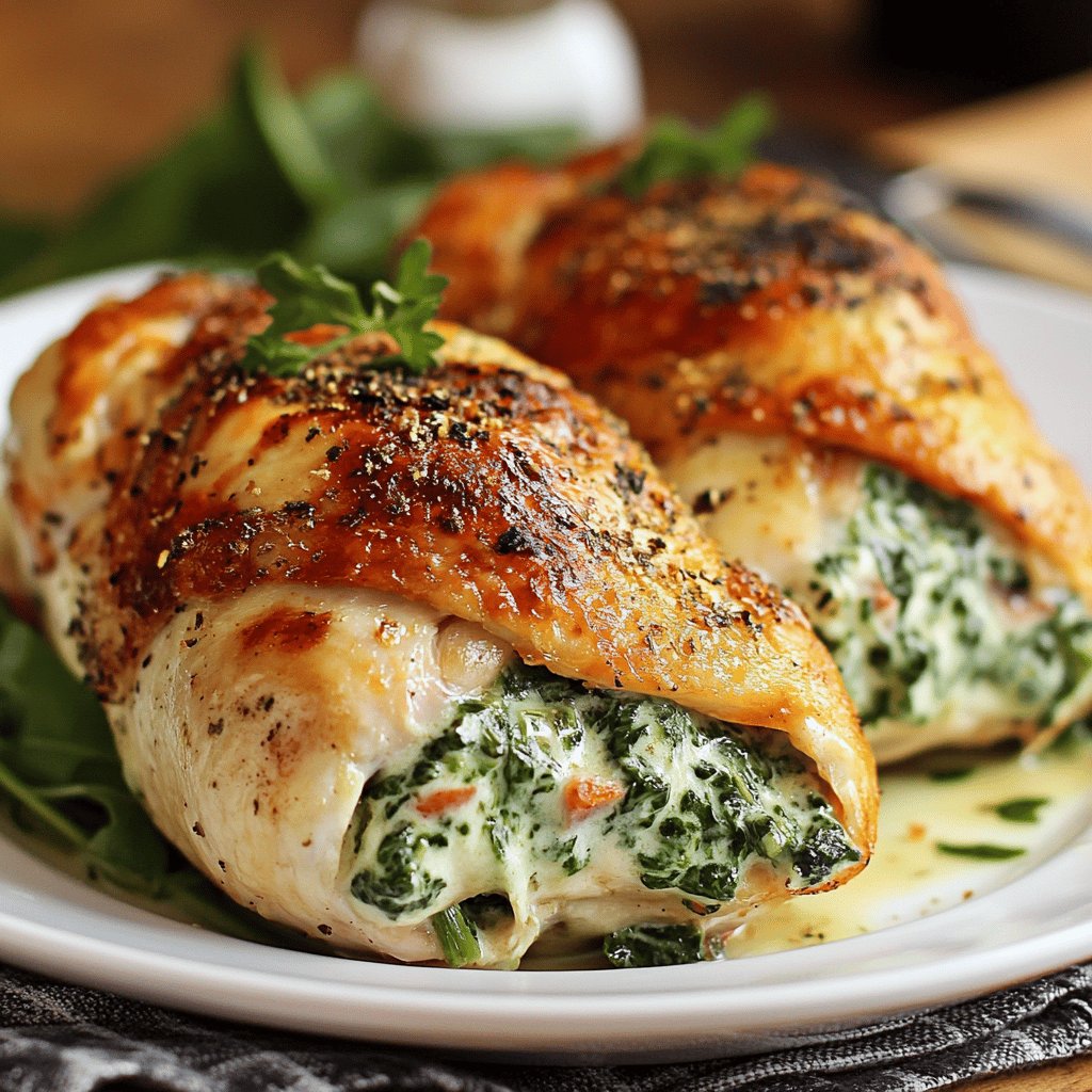 Spinach Stuffed Chicken