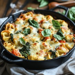 One Pot Tortellini Bake