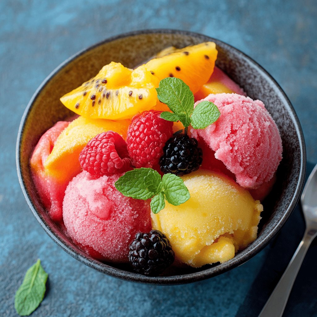 Refreshing Fruit Sherbet