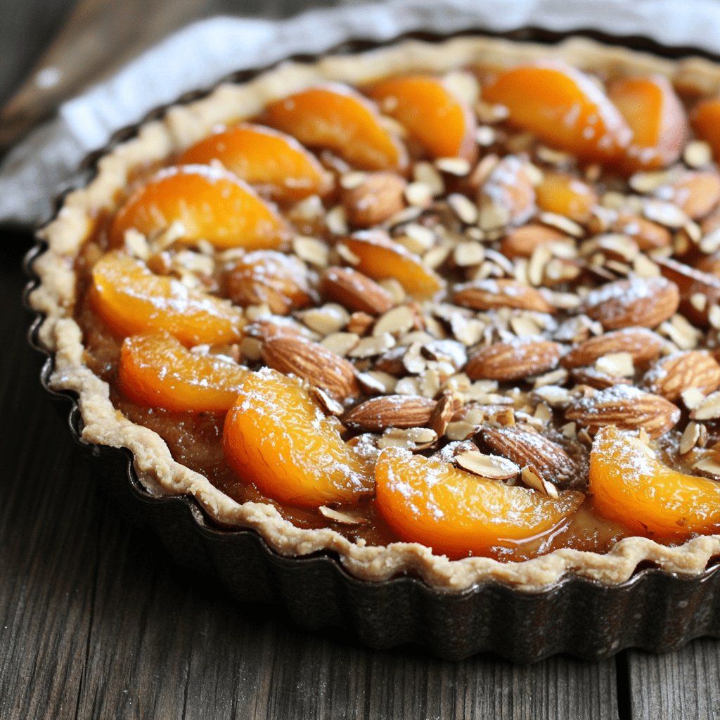 Tarte amandine aux abricots rapide