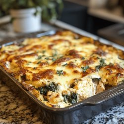 Lasagnes poulet et épinards