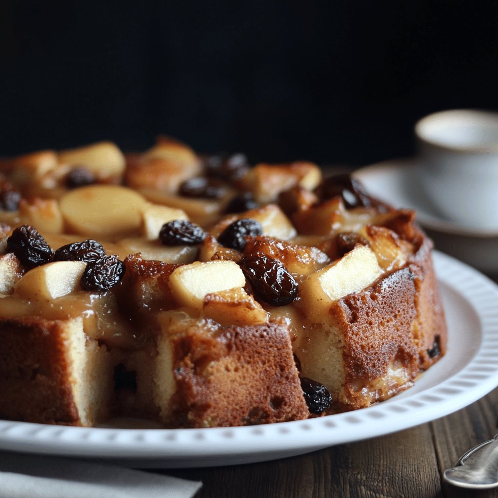 Gâteau de Pain Perdu aux Pommes