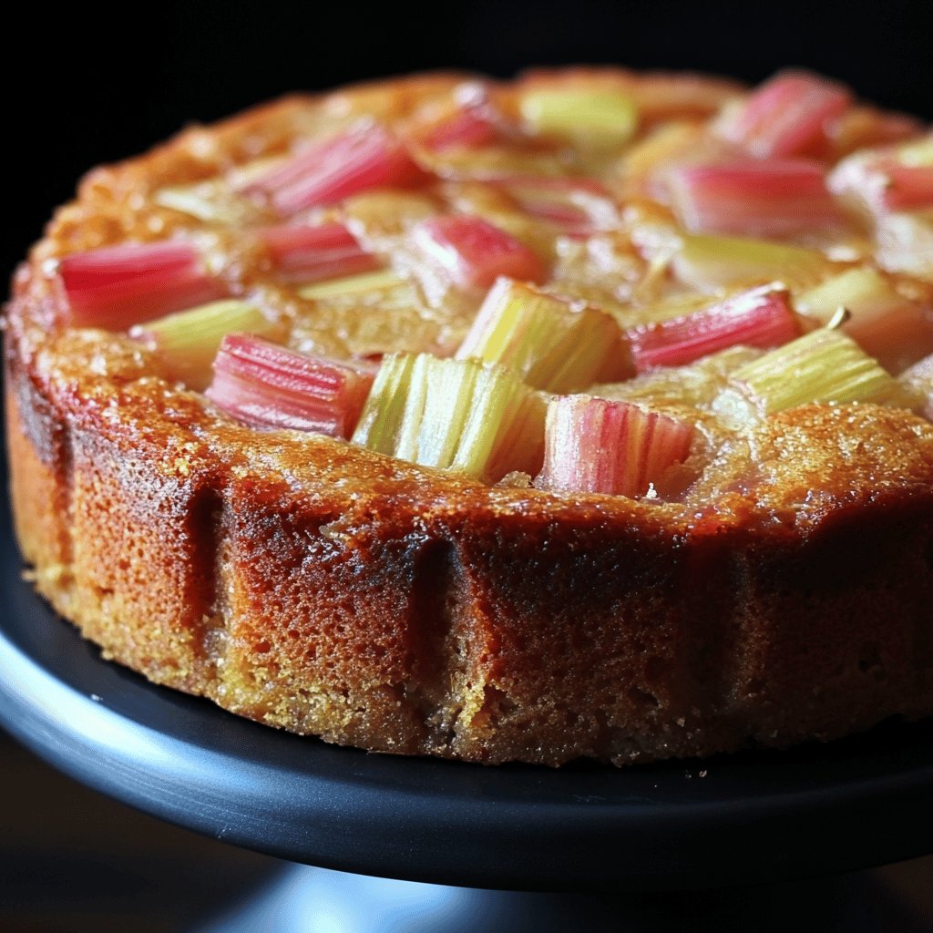 Cake à la rhubarbe