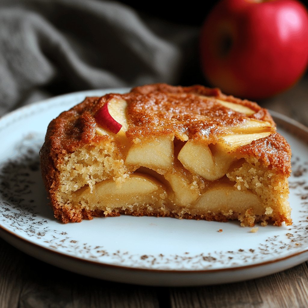 Gâteau aux pommes léger