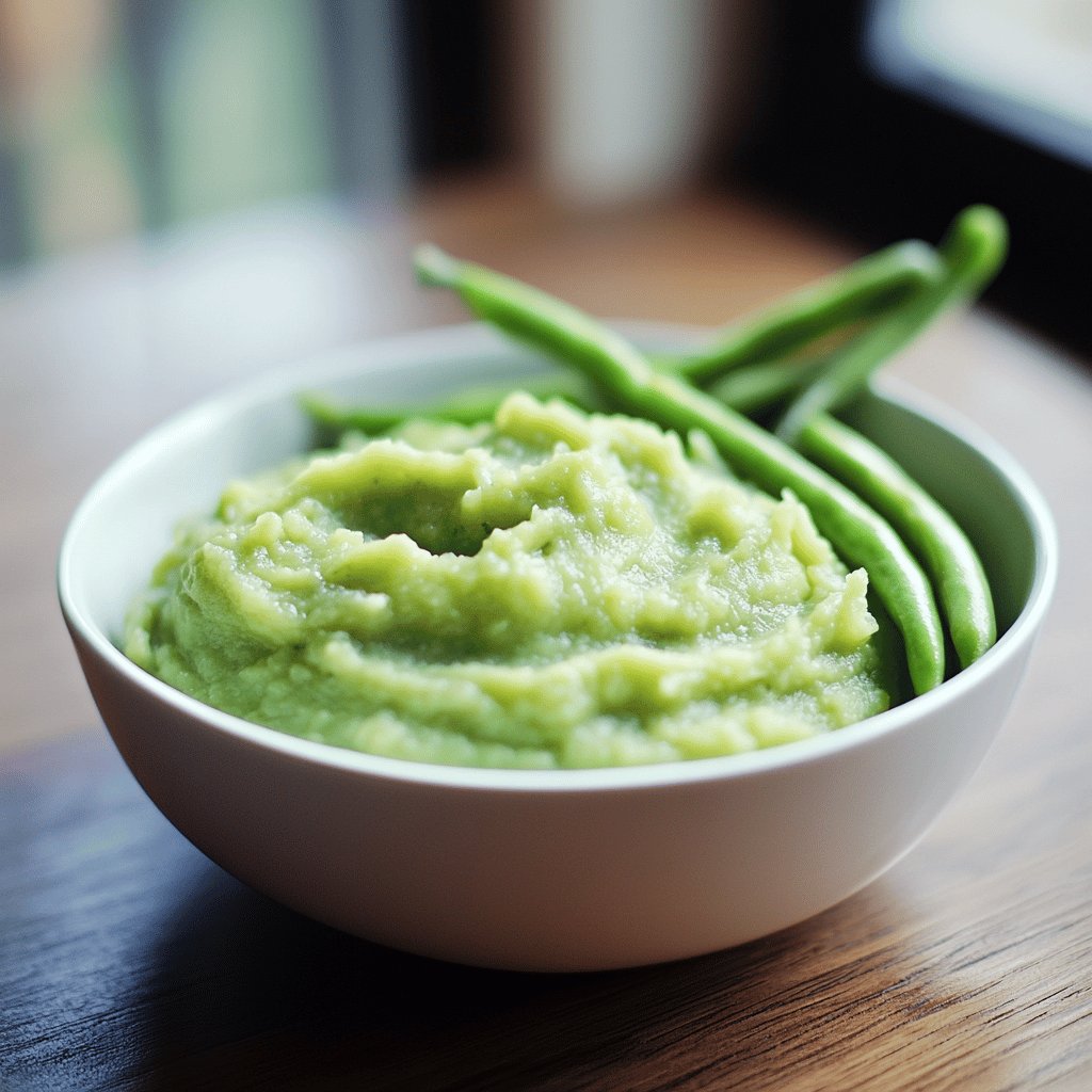 Purée de haricots verts maison