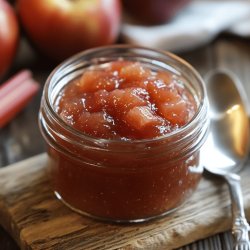 Confiture Pommes et Rhubarbe