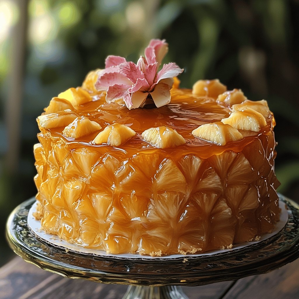 Gâteau renversé à l'ananas