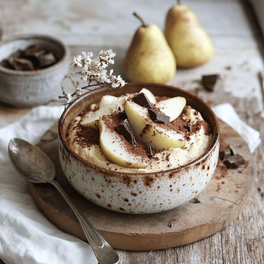 Tiramisu aux poires et chocolat