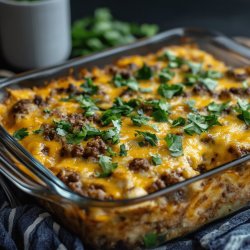 Keto Cheeseburger Casserole