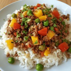 Riz à la viande hachée