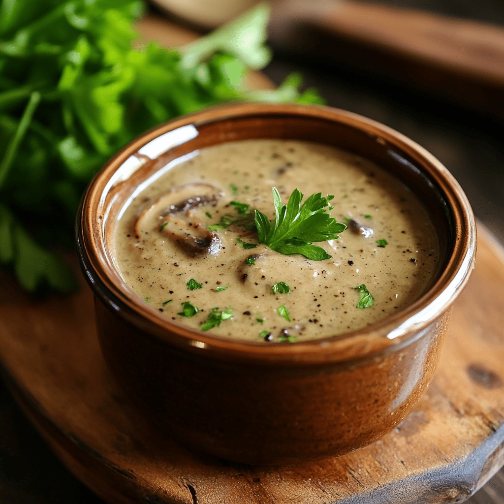 Sauce aux champignons rapide