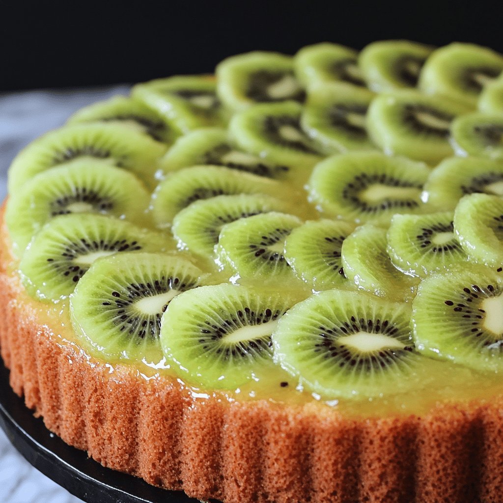 Gâteau moelleux au kiwi