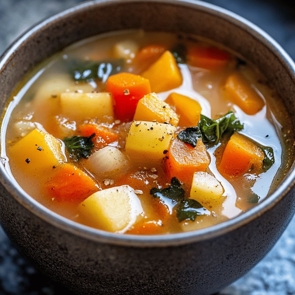 Soupe aux légumes d'hiver