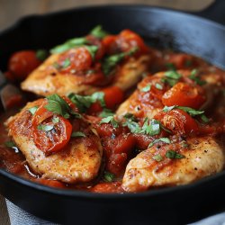 Poulet à la tomate