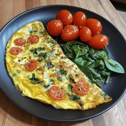 Omelette épinards mozzarella