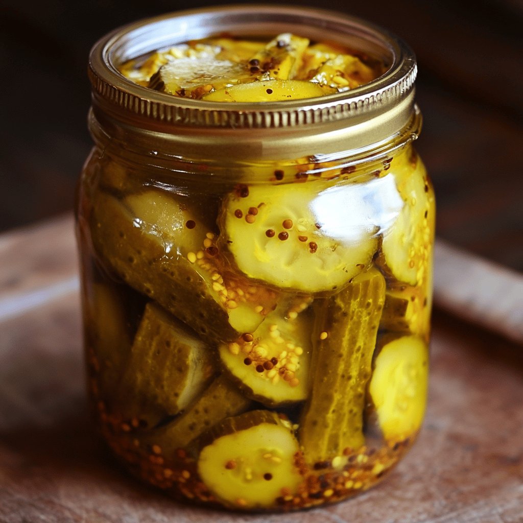 Tangy Mustard Pickles