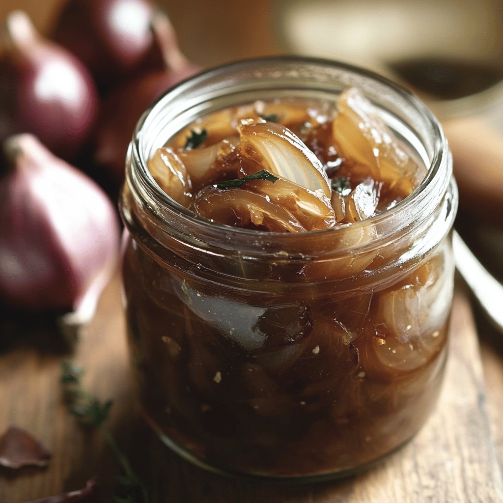 Confit d'échalotes maison