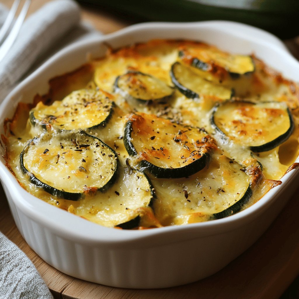 Gratin de courgettes facile