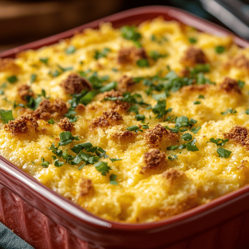 Creamy Cornbread Casserole