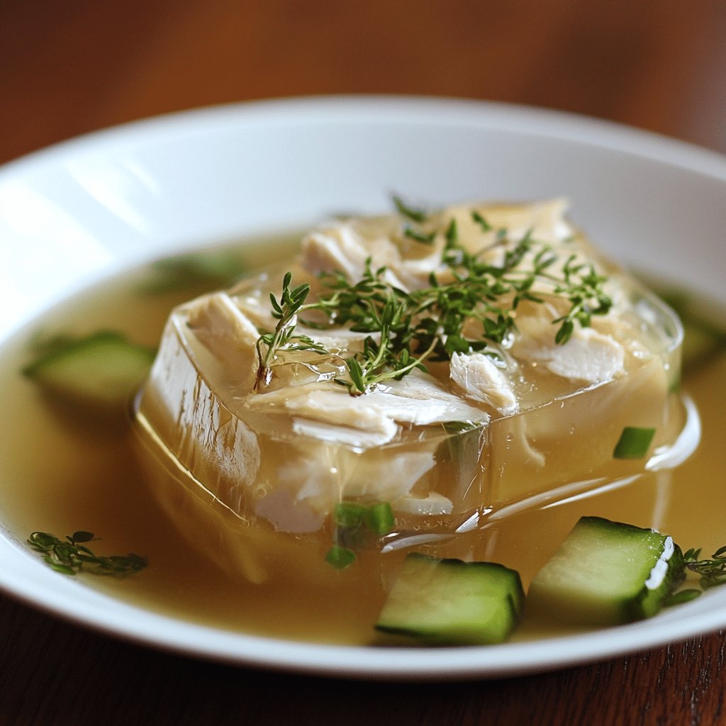 Poulet en gelée maison